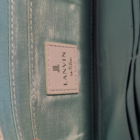 Lanvin en Bleu L-shaped Blue Soft Leather Wallet - Picture 14 of 16